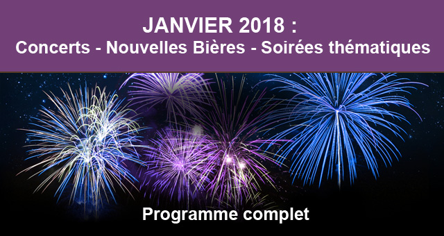 Nouveautés, animations, Janvier 2018